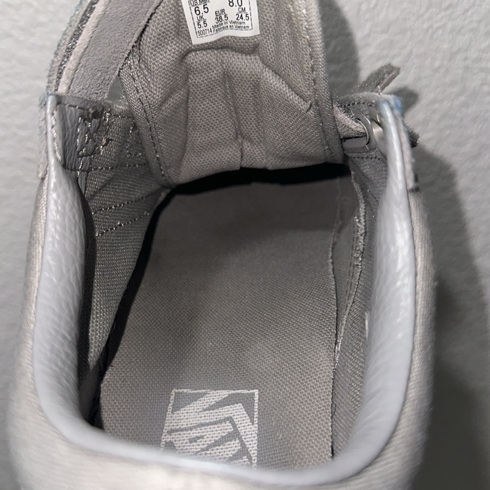 Vans Velcro Gray Shoes Sneakers - Picture 8 of 14